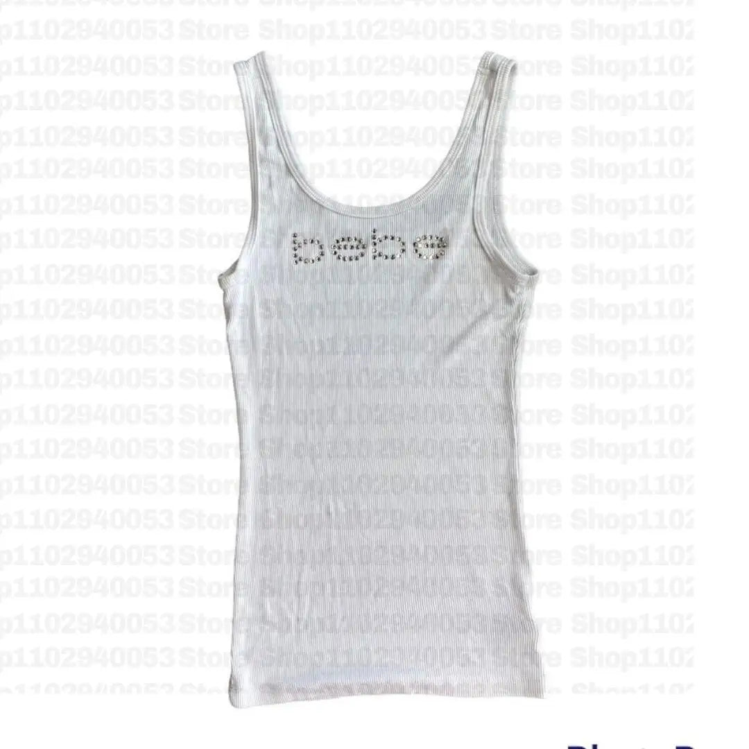 Vintage Sleeveless Tank Top Letters Summer Print Personality Crop top Sleeveless Slim Streetwear Punk Y2K Baby Tee Short Sleeve