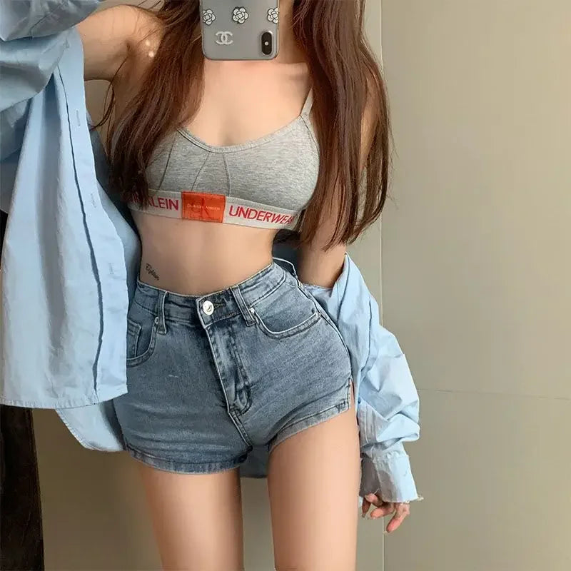 Denim Shorts for Women Booty Skinny Tight Short Jean Pants Woman Summer Micro Mini Wholesale Elasticty Korean Style To Wear Hot
